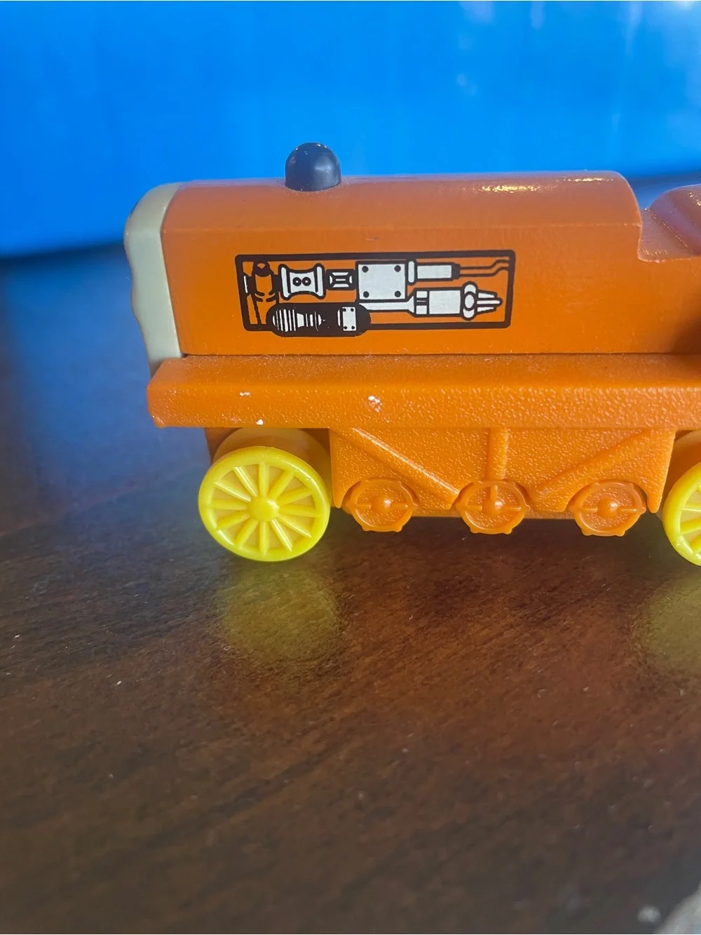 Thomas the Train Terence Tractor Wooden Railway Rare Friends Vintage Orange